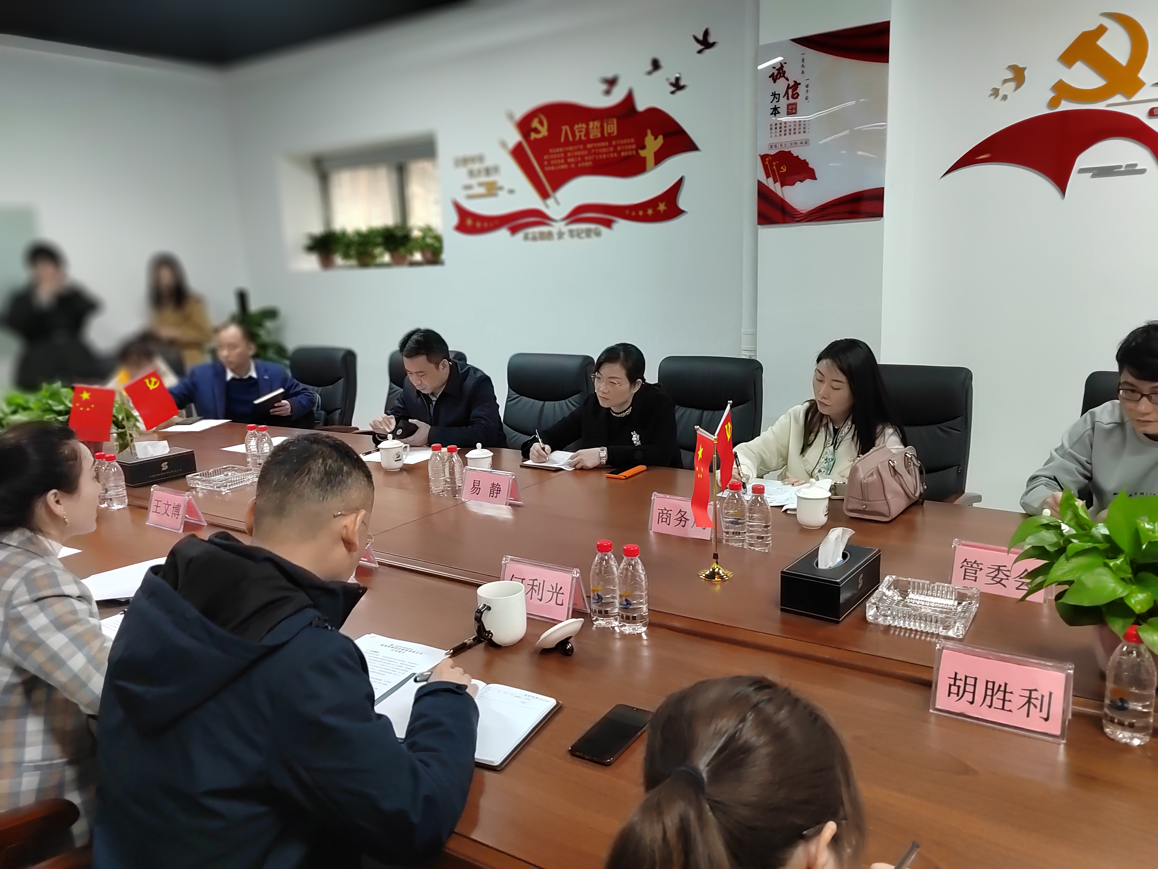 Yi Jing, deputy head of Yuhua District, and his party came to our company for investigation and research